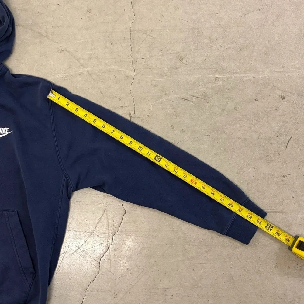Nike Mens Sportswear Full Zip Hoodie Navy Blue Fleece Futura Logo Size M